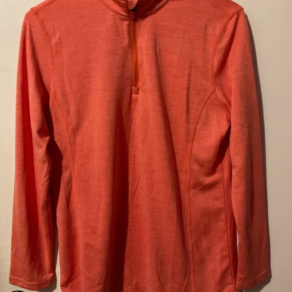 SIZE women’s Orange Long Sleeve athletic Pullover size M